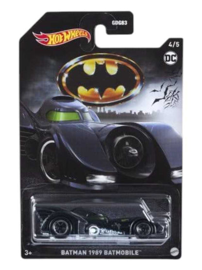 HotWheels DC Batman 1989 Batmobile Imported Card Art Mainline 1:64 Scale