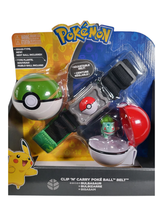 Tomy Pokémon Clip and Carry Poke Ball Belt, Squirtle Carapuce, Schiggy
