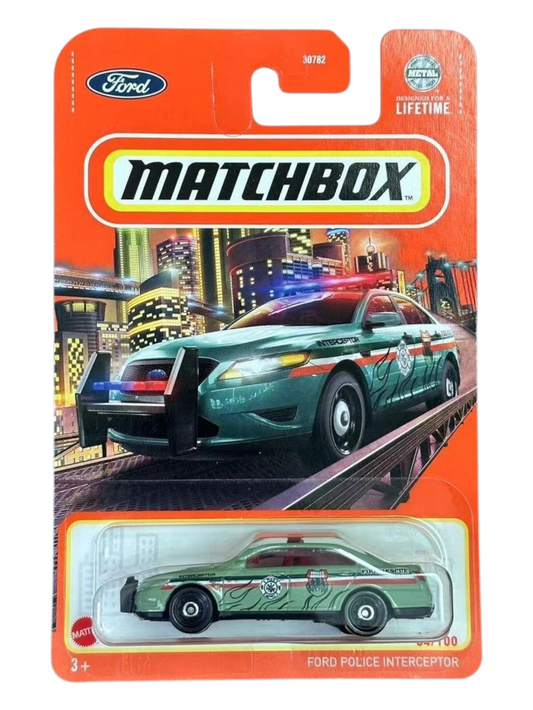 Matchbox Ford Police Interceptor Imported Mainline 1:64 Scale