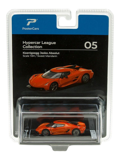 PosterCars Hypercar League Collection Koenigsegg Jesko Absolut 1:64 Scale