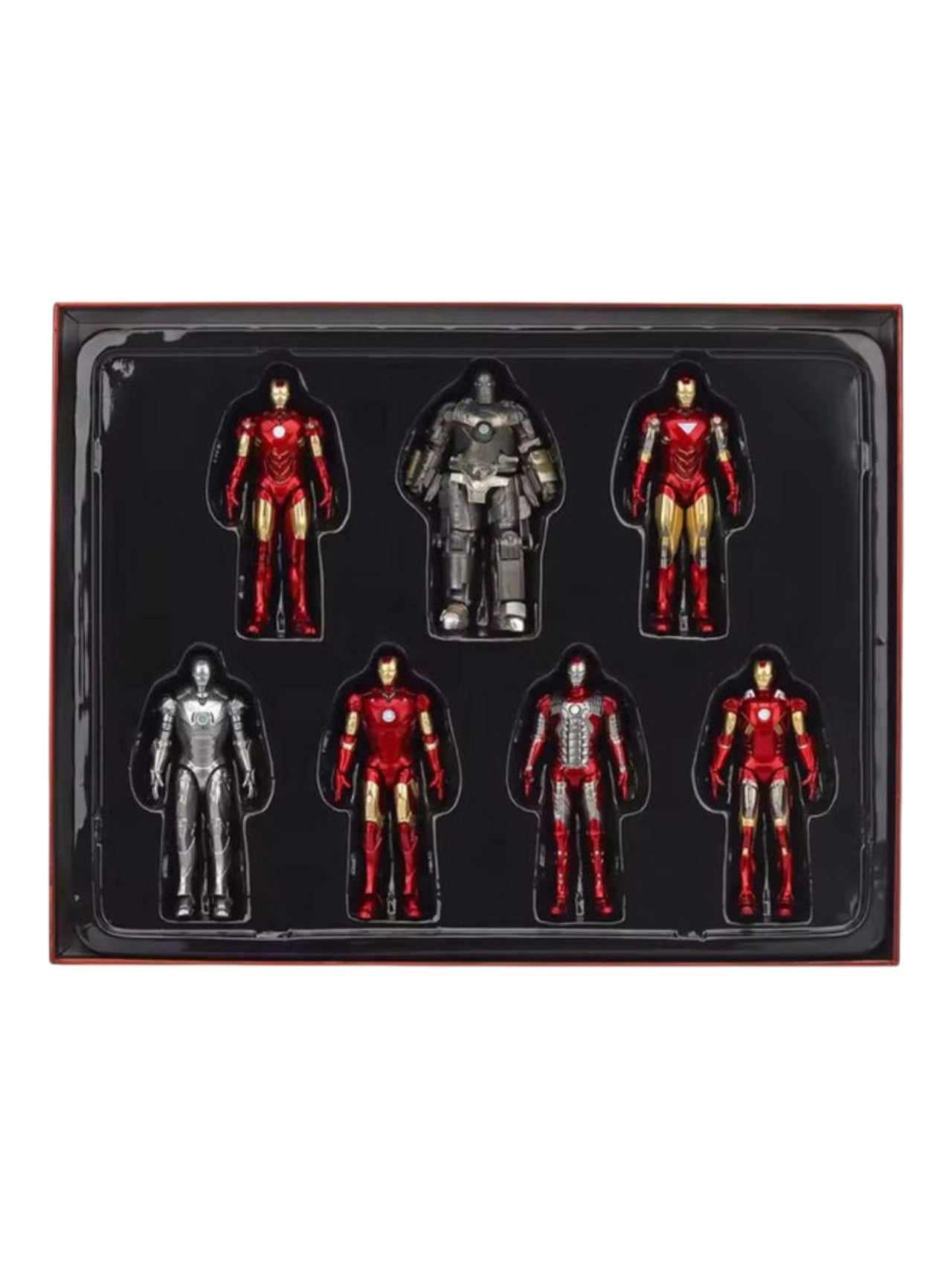 Marvel Studios : The Infinity Saga 4 Inch Scale Iron Man Collection Figures Set of 7 by ZD Toys