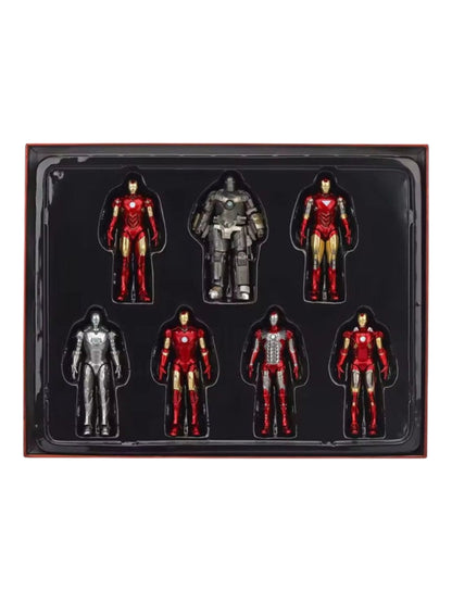 Marvel Studios : The Infinity Saga 4 Inch Scale Iron Man Collection Figures Set of 7 by ZD Toys