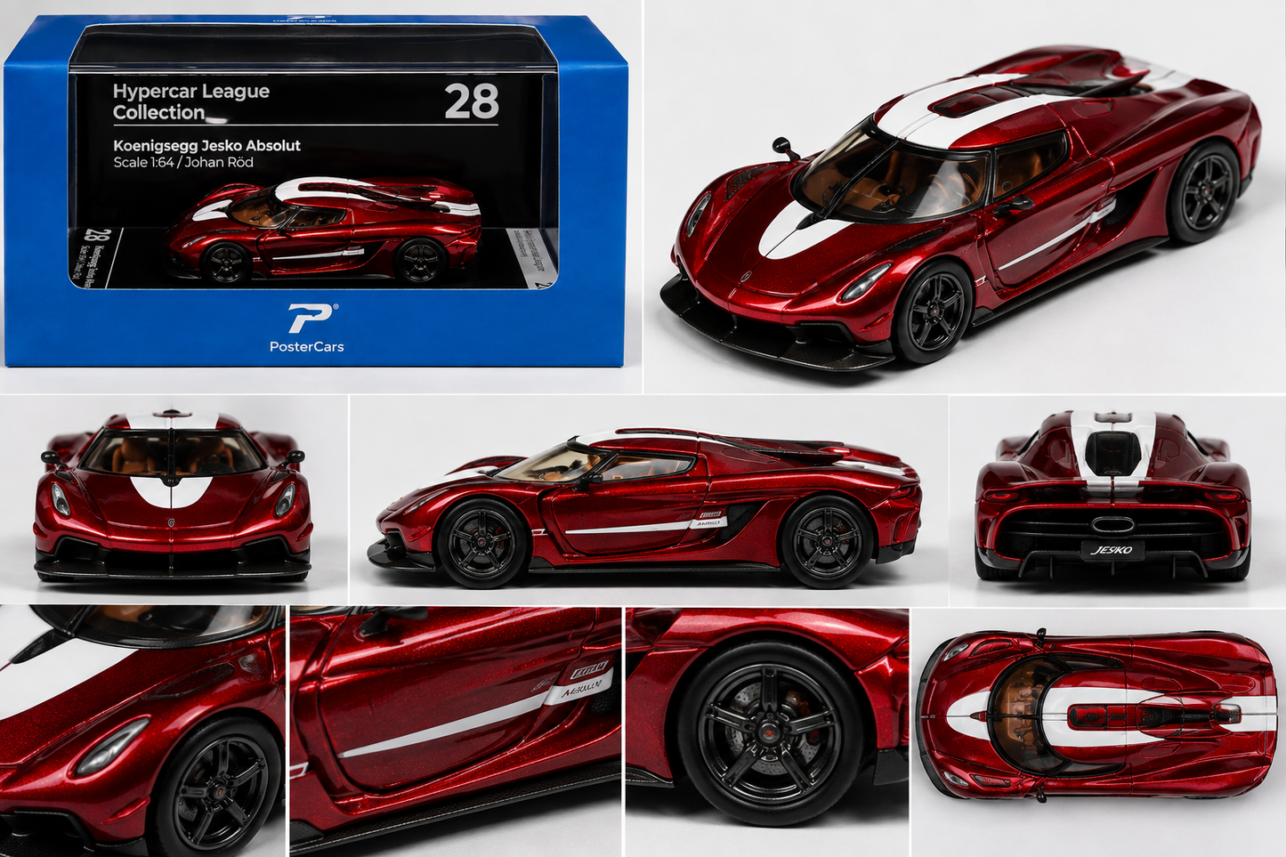 Postercars 'Koenigsegg Jesko Absolut 1:64 Scale Johan Rod Imported Diecast modal
