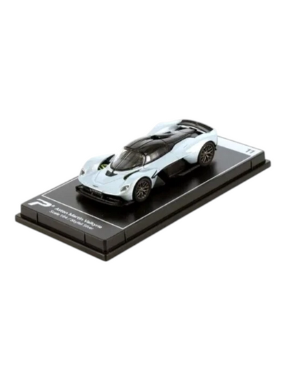 Postercars Hypercar League Collection Aston Martin Valkyrie 1:64 Scale / Skyfall Silver ( No 11 )