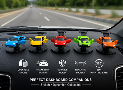 1:64 Scale Die-Cast Dashboard Drift Cars | Lamborghini, Bentley, Porsche, Ferrari & Supra | Pull Back Action | Rotating Stand