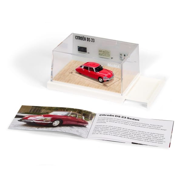 HotWheels MoMA Edition Citroën DS 23 Sedan Premium RLC Die-Cast Car with Display Case 1:64 Scale jgl48