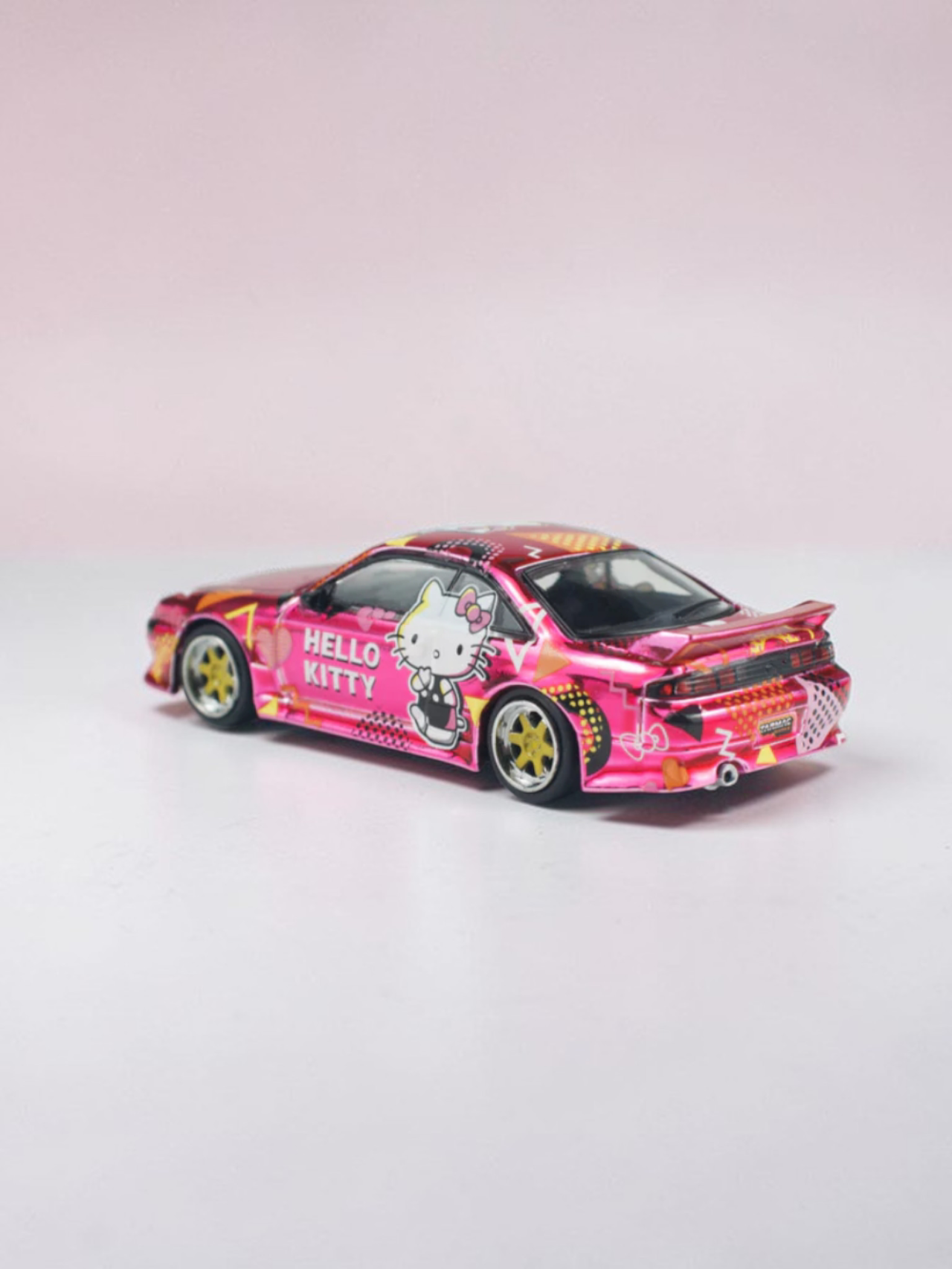 TARMAC Works x Vertex Silvia s14 Hello Kitty Diecast model|Premium Special Edition for Collectors
