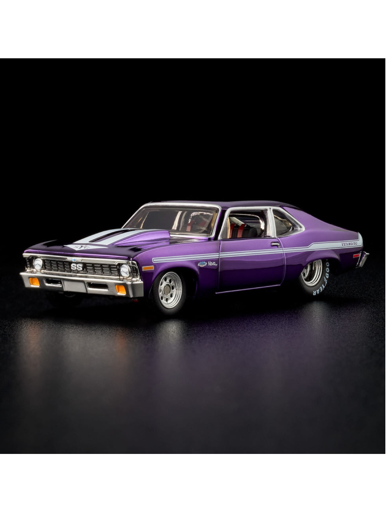 HotWheels 1972 Chevy Nova SS RLC 1:64 Scale (With Acrylic Case