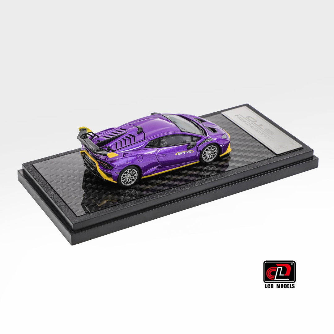LCD Model Lamborghini Huracan STO Die-Cast Model Premium 1:64 Scale LCD64043-PU(Purple)