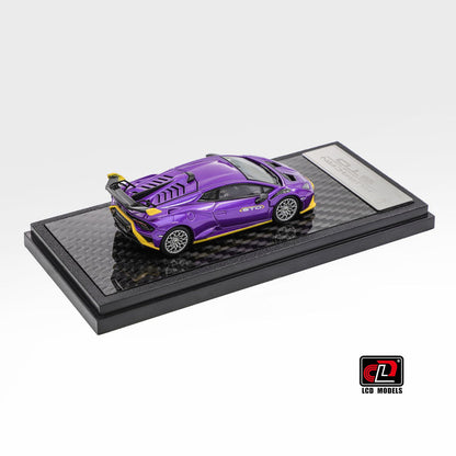 LCD Model Lamborghini Huracan STO Die-Cast Model Premium 1:64 Scale LCD64043-PU(Purple)