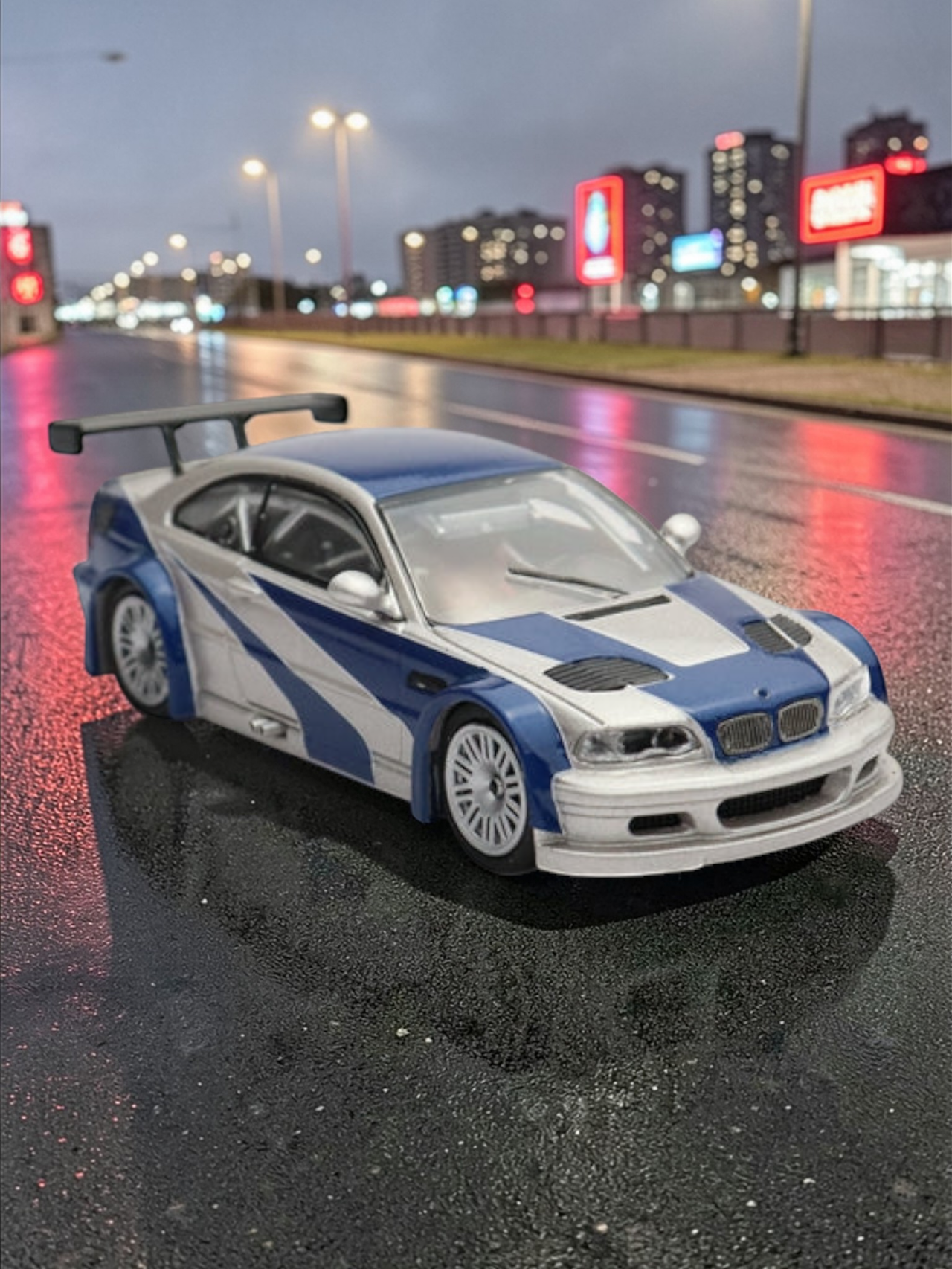 MJ MODEL BMW M3 GTR E46 1:64 Scale-lconic Japanese Sports Car Model