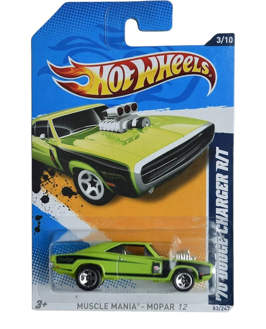 Hotwheels 70 Dodge charger r/t imported mainline card art 1:64 Scale