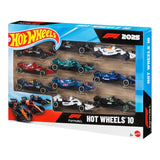 Hotwheels 2025 formula 1 (f1) set of 10 imported mainline 1:64 Scale