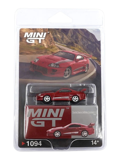 Mini GT Toyota supra Veilside Combat V-I Red ( Code - 1094 ) Imported 1:64 Scale