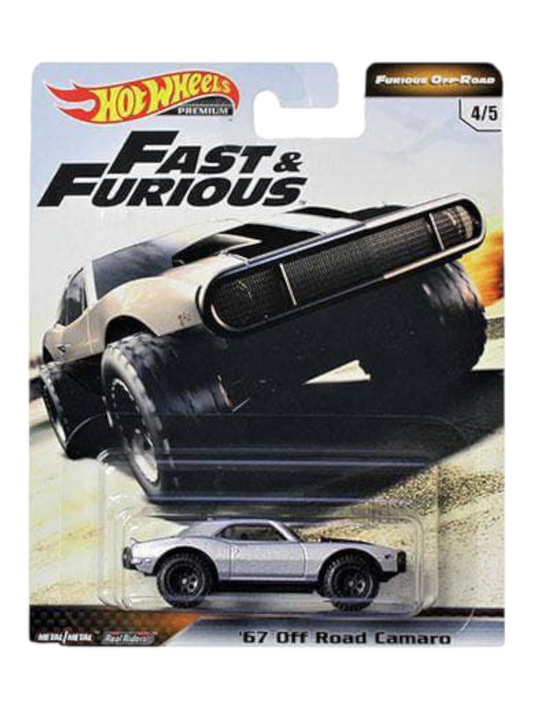 HotWheels Fast and Furious Off-Road 67 Off Road Camaro Imported Premium 1:64 Scale