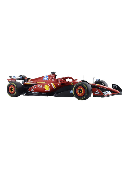 Bburago Formula 1 (F1) Ferrari SF-24 No 16 Charles Leclerc 1:18 Scale Diecast