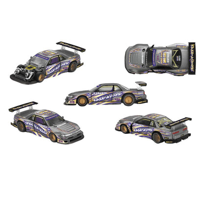 Mini GT Kaido House Nissan Silvia S13-R Kaido Drift V1 Imported 1:64 Scale ( code-235 )