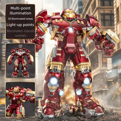 ZD TOYS "Marvel iron Man Mark 44 MK44 1:10 Scale Hulkbuster Collectible Action Figure With LED Light Function by ZD Toys code-1907-44