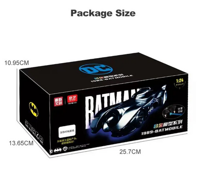 QY Toys 1989-Batmobile 1:24 Scale (Official Licensed Product)