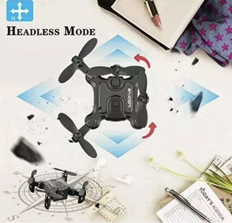 4DRC V2 Mini Drone : RC Foldable Nano Drone Pocked Quadcopter Remote Control