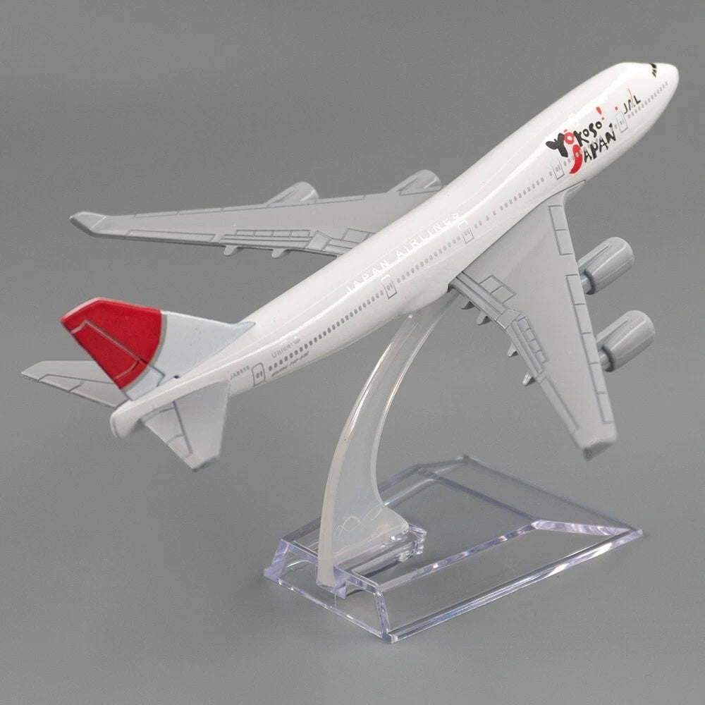 Aircraft Model Aircraft Boeing 747 Yokoso Japan JAL Airlines Model Alloy B747 Plane Airplane 16cm ( Code 128 )
