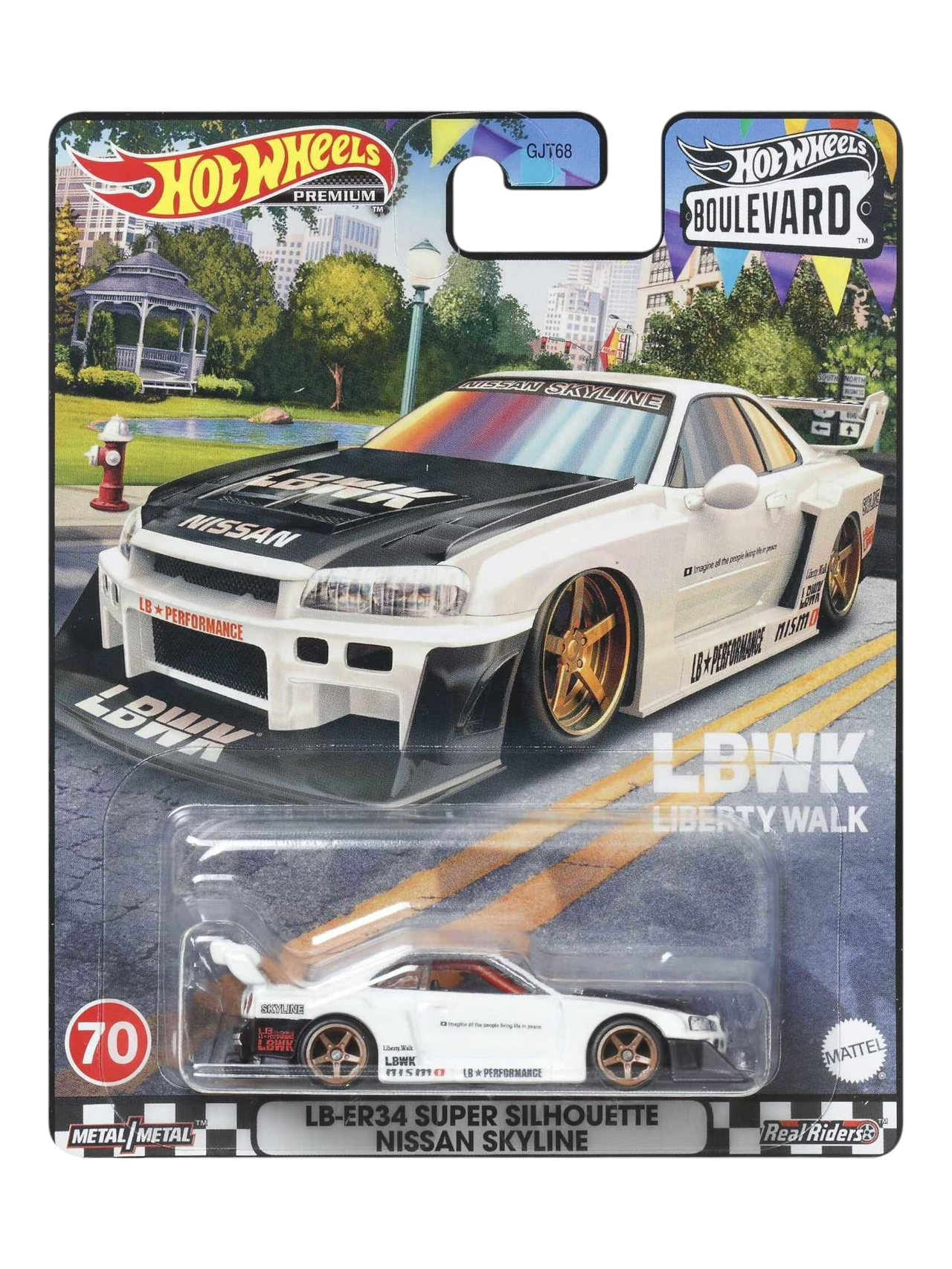 HotWheels Boulevard Liberty Walk LB-ER34 Silhouette Nissan Skyline Imported Premium 1:64 Scale