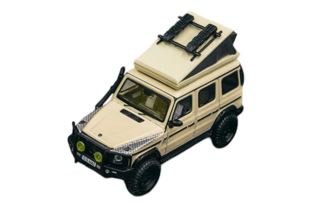 Tarmac Mercedes AMG G63 Camping 1:64 Scale (Without Cover, Acrylic Case available)