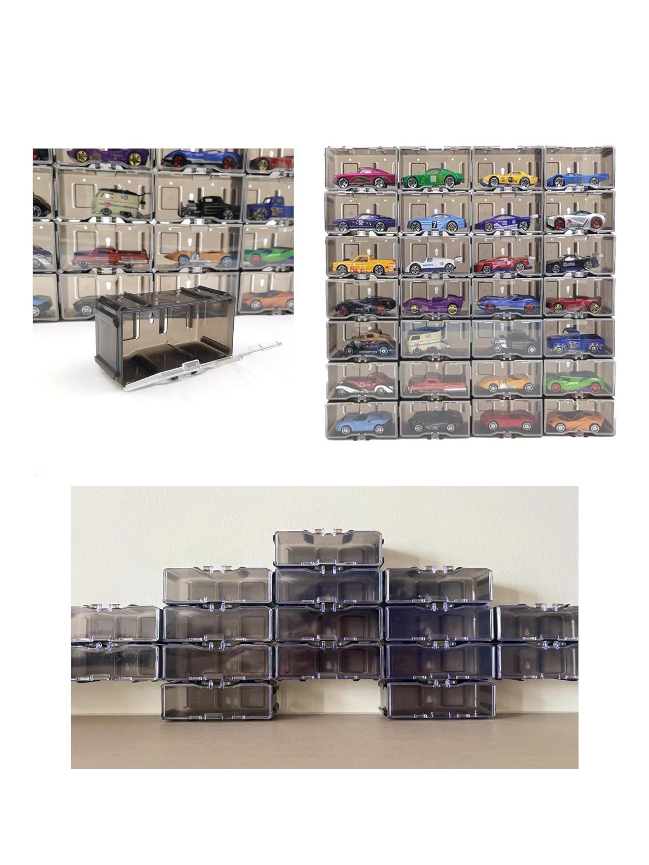 Interlocking Car Storage Case For Hotwheels 1:64 Scale