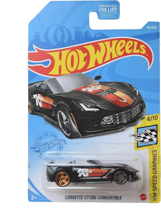 Hot wheels corvette C7 Z06 convertible imported mainline 1:64 Scale