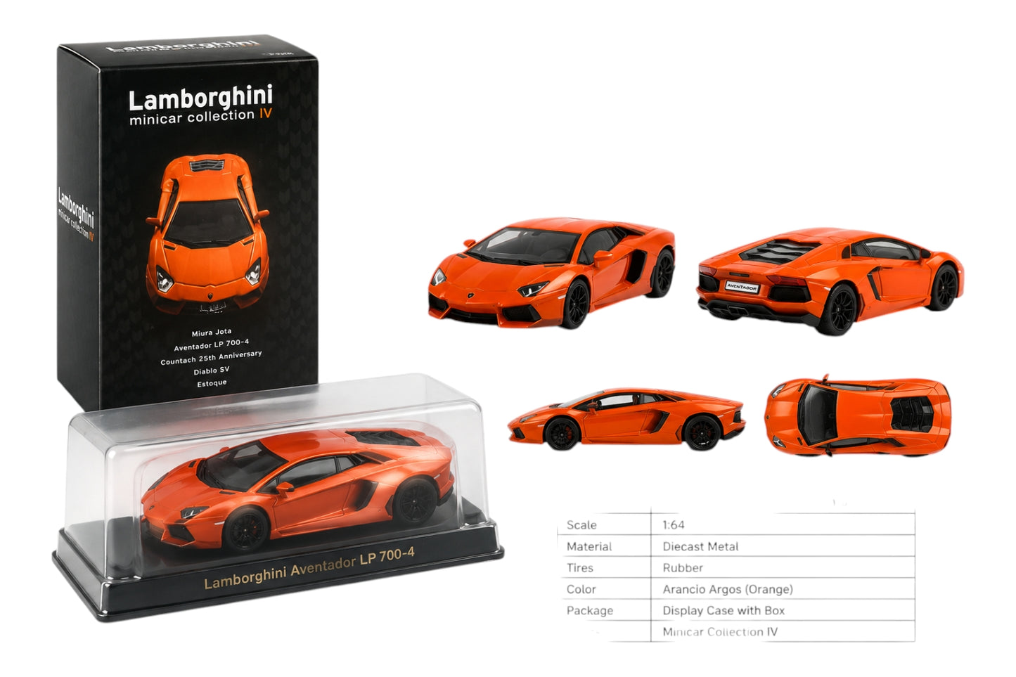 Kyosho Lamborghini Aventador Lp 700-4 Imported 1:64 Scale