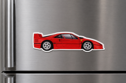 Ferrari F40 Sports Car Magnet | Premium Decorative Fridge Magnet