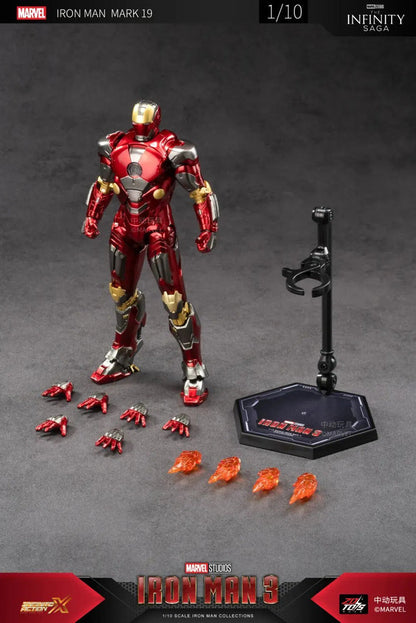 ZD Toys Marvel Studios The Infinity Saga Iron man 3 XIX 1:10 Scale MARK 19 Action Figure
