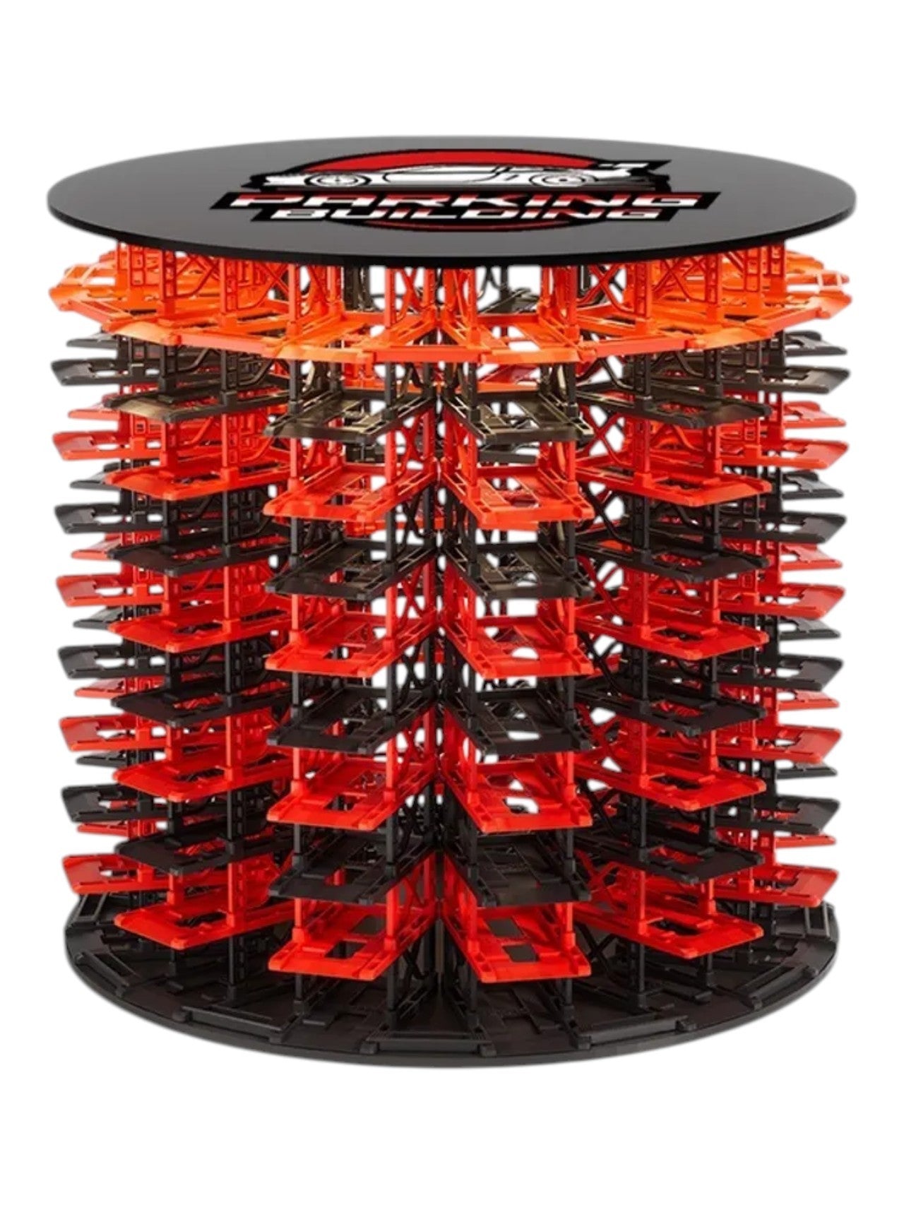 Modular Rotating Car Display Building 1:64 Scale | 10 Floors, 12 Parking Spaces Per Floor | Large Capacity Diecast Model Car Display Stand No.CCY-555