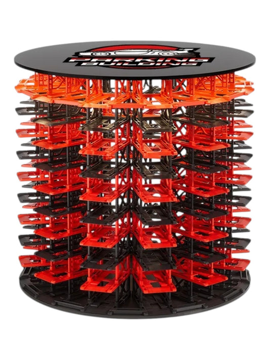 Modular Rotating Car Display Building 1:64 Scale | 10 Floors, 12 Parking Spaces Per Floor | Large Capacity Diecast Model Car Display Stand No.CCY-555