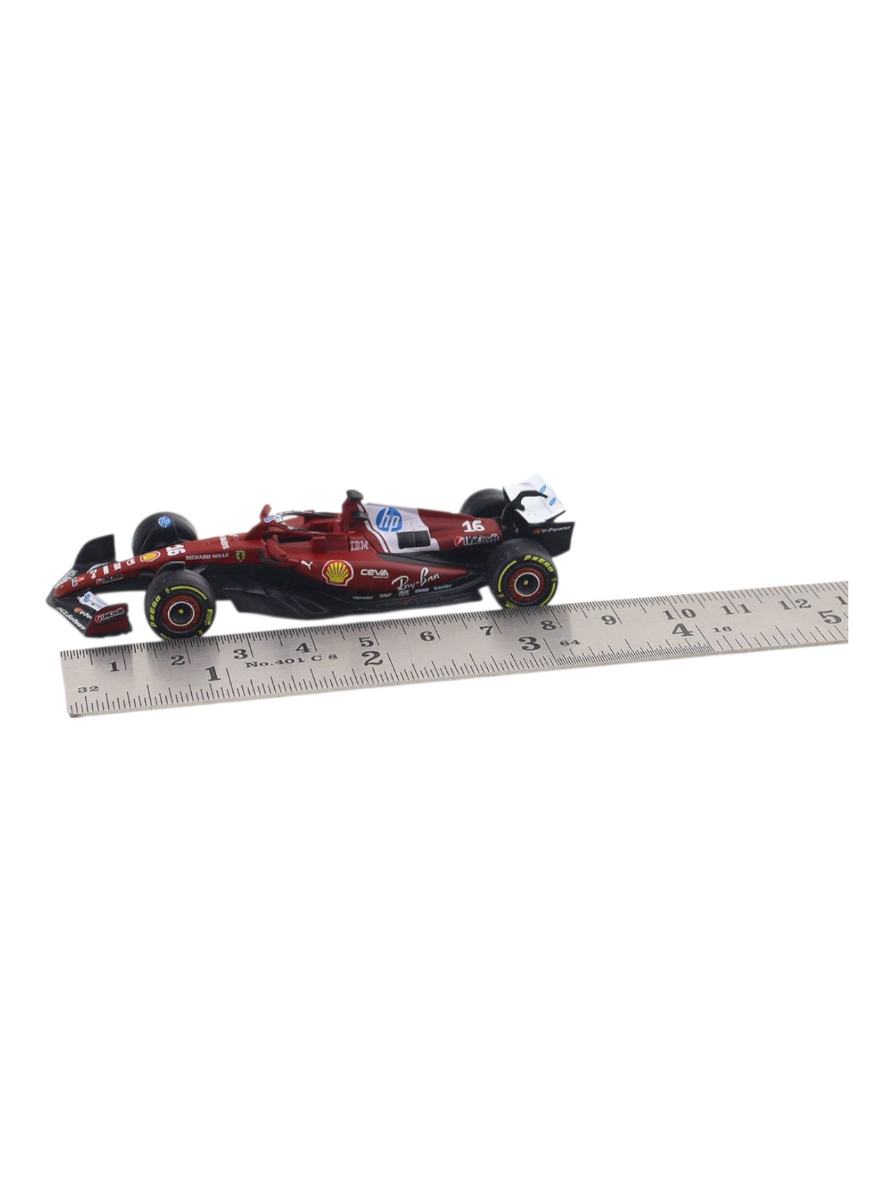 Bburago Formula 1 (F1) 2025 Ferrari SF-25 Charles Leclerc No-16 1:64 Scale