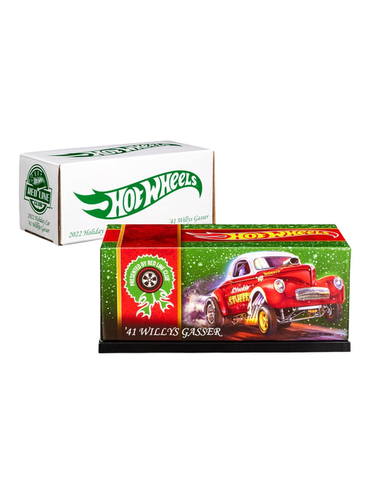 HotWheels 2022 Holiday Car 41 Willy's Gasser RLC 1:64 Scale