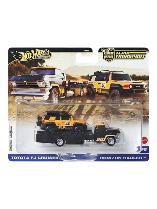 HotWheels Car Culture Team Transport Toyota FJ Cruiser Horizon Hauler Imported 1:64 Scale