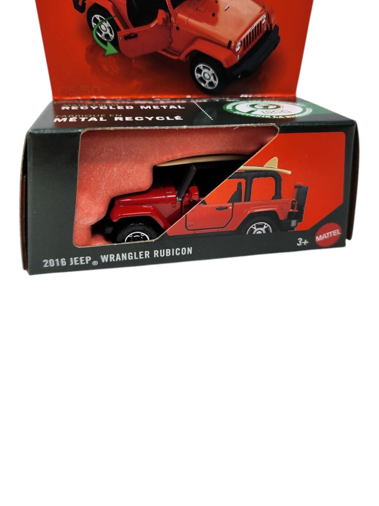 MatchBox moving parts 2016 jeep wrangler Rubicon 1:64 Scale