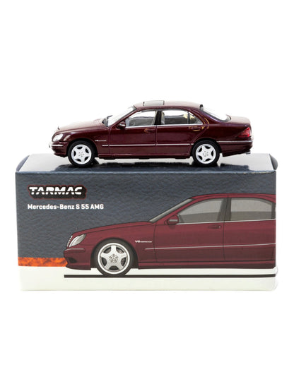 Tarmac Works Mercedes-Benz S 55 AMG Diecast Model Car 1:64 Scale – Metal Body Collectible Toy