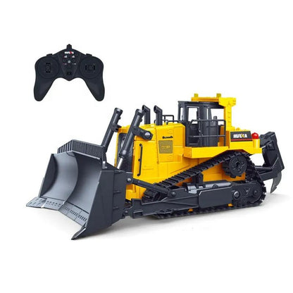 Huina Toys 1554 Remote Control RC Bulldozer Remote Distance 30 - 40 Meters Play Time 20 minutes Charging Time 180 minutes 3.7V 900mAh Rechargeable Battery (Included) 1:16 Scale