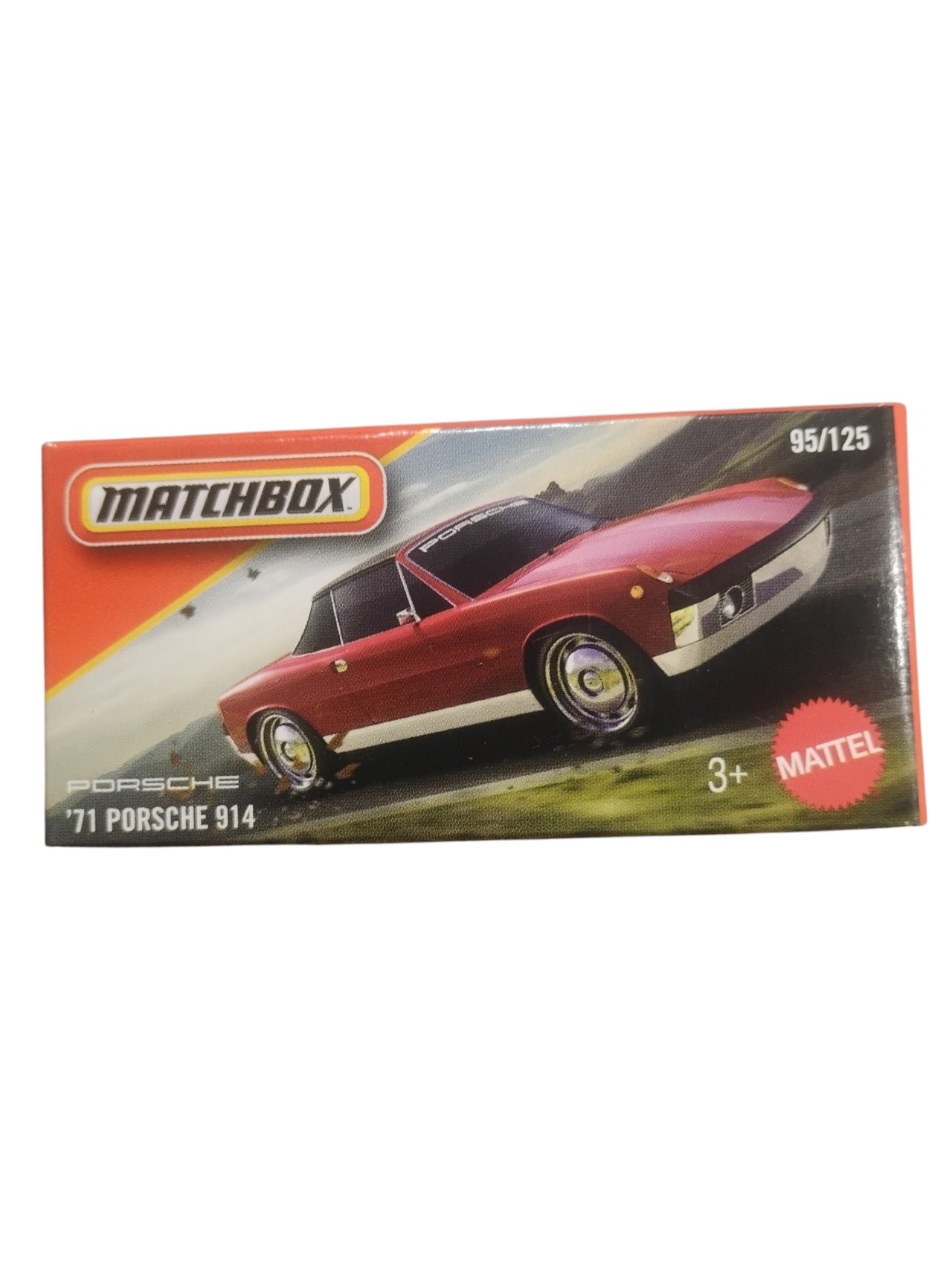 Matchbox Mainline 1971 Porsche 914 1:64 Scale Diecast Model Car – Red Metal Body Collectible Toy Car