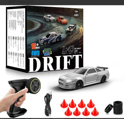 Mini Remote Control (RC) Drift Car 1:43 Scale