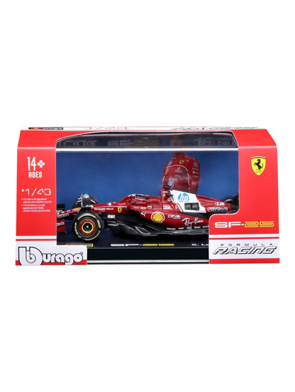Bburago 2025 formula 1 ( f1 ) sf 25 c.leclerc 1:43 Scale #18-36853l