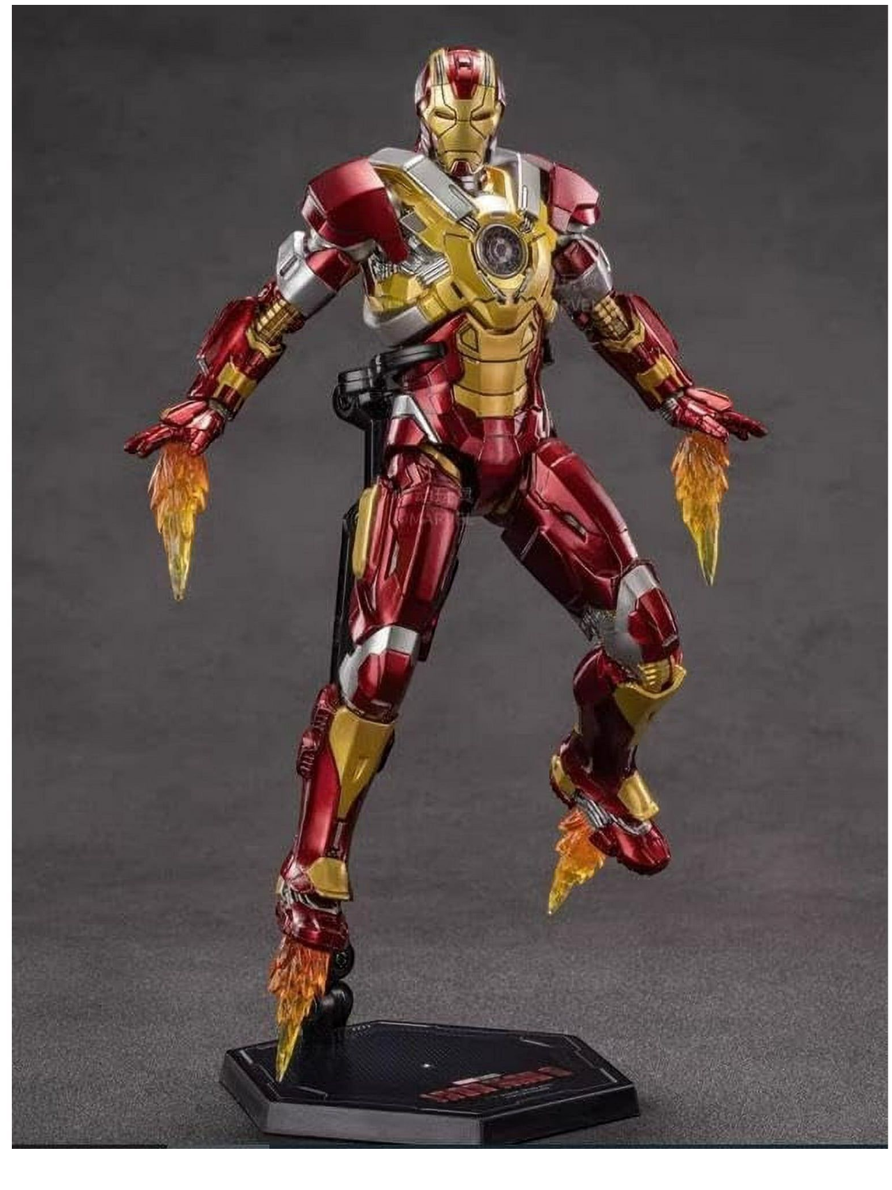 ZD Toys Marvel Studios The Infinity Saga Iron Man 3 MK17 Action Figure 1:10 Scale (Size-7 Inch)