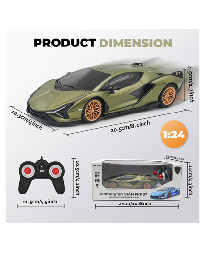 Lamborghini Sian FKP 37 Full Function Remote Control Car 1:24 Scale (Official Licensed Product)