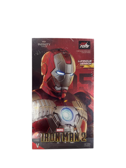 Marvel Studio Saga ZD Toys Iron Man MK5 Luminous Version Lighting Function -1:10 Scale Collections