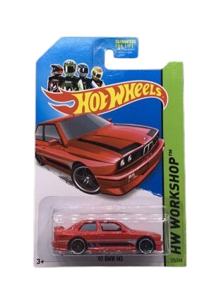 Hotwheels '92 bmw m3 imported mainline 1:64 Scale