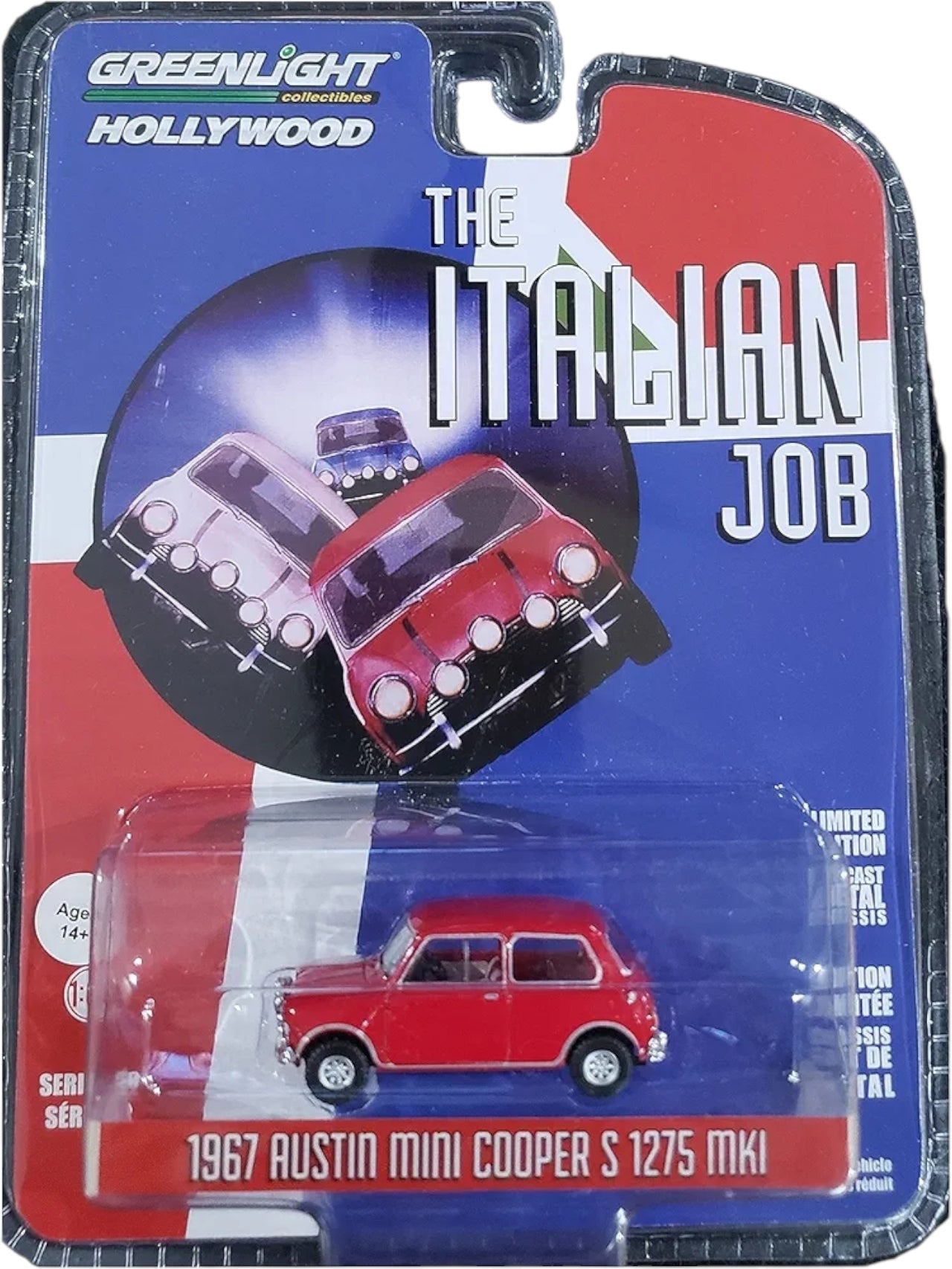 Greenlight Hollywood Collectibles The Italian Job 1967 Austin Mini Cooper 1275 MKI 1:64 Scale