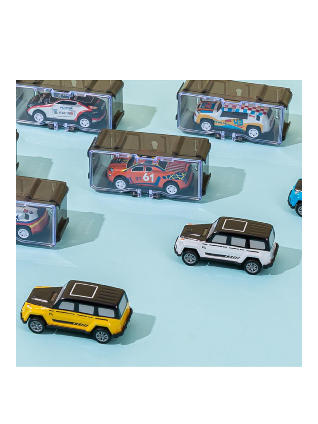 Interlocking Car Storage Case For Hotwheels 1:64 Scale
