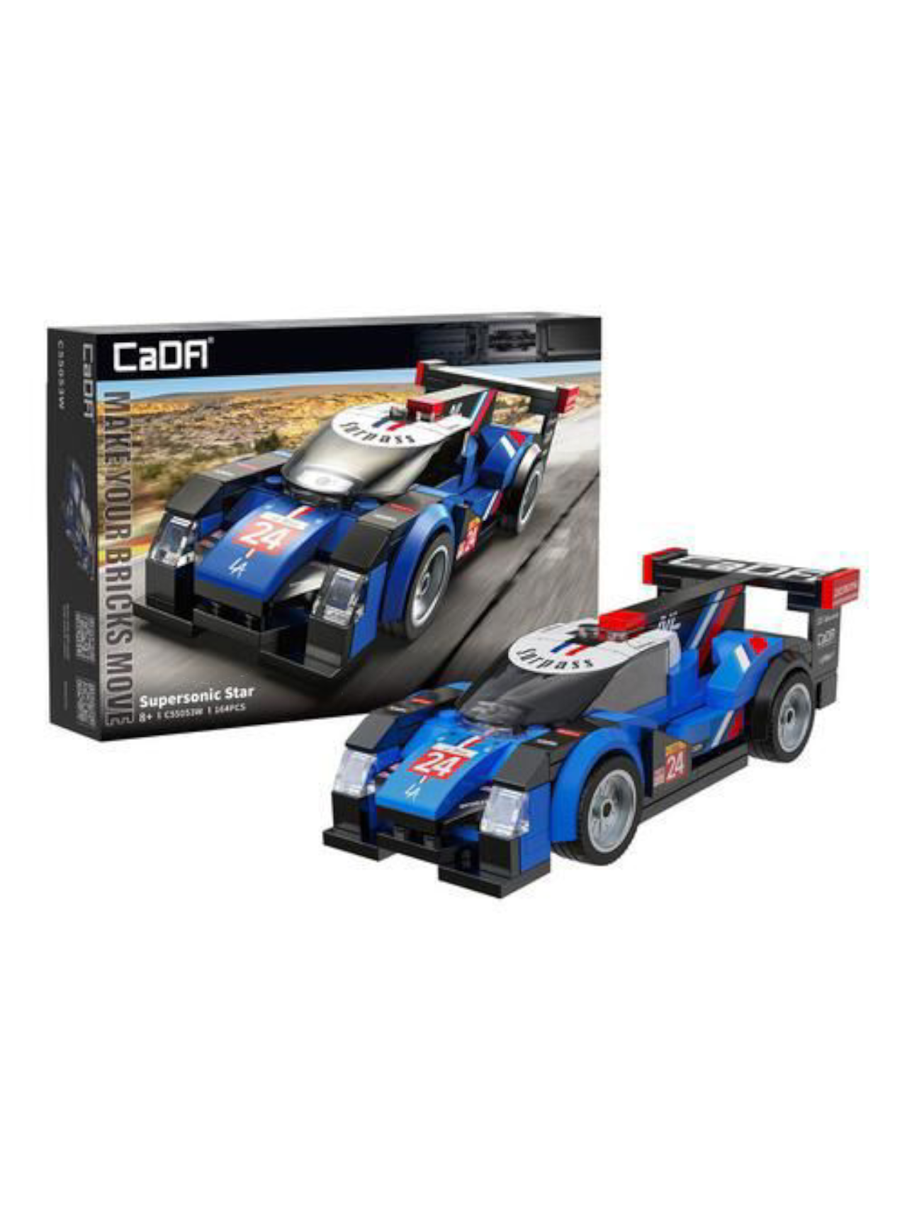 Cada Supersonic Star Car Brick Model Kit 1:32 Scale